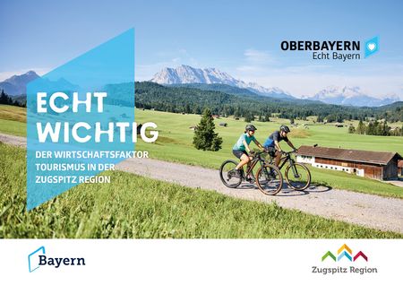 Das Bild zeigt das Cover der Broschüre zum Thema Wirtschaftsfaktor Tourismus in der Zugspitz Region.